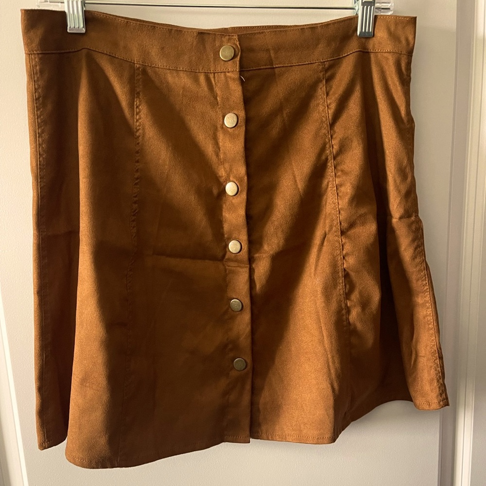 Button up mini skirt. Worn once